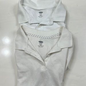 old navy white polo shirt bundle